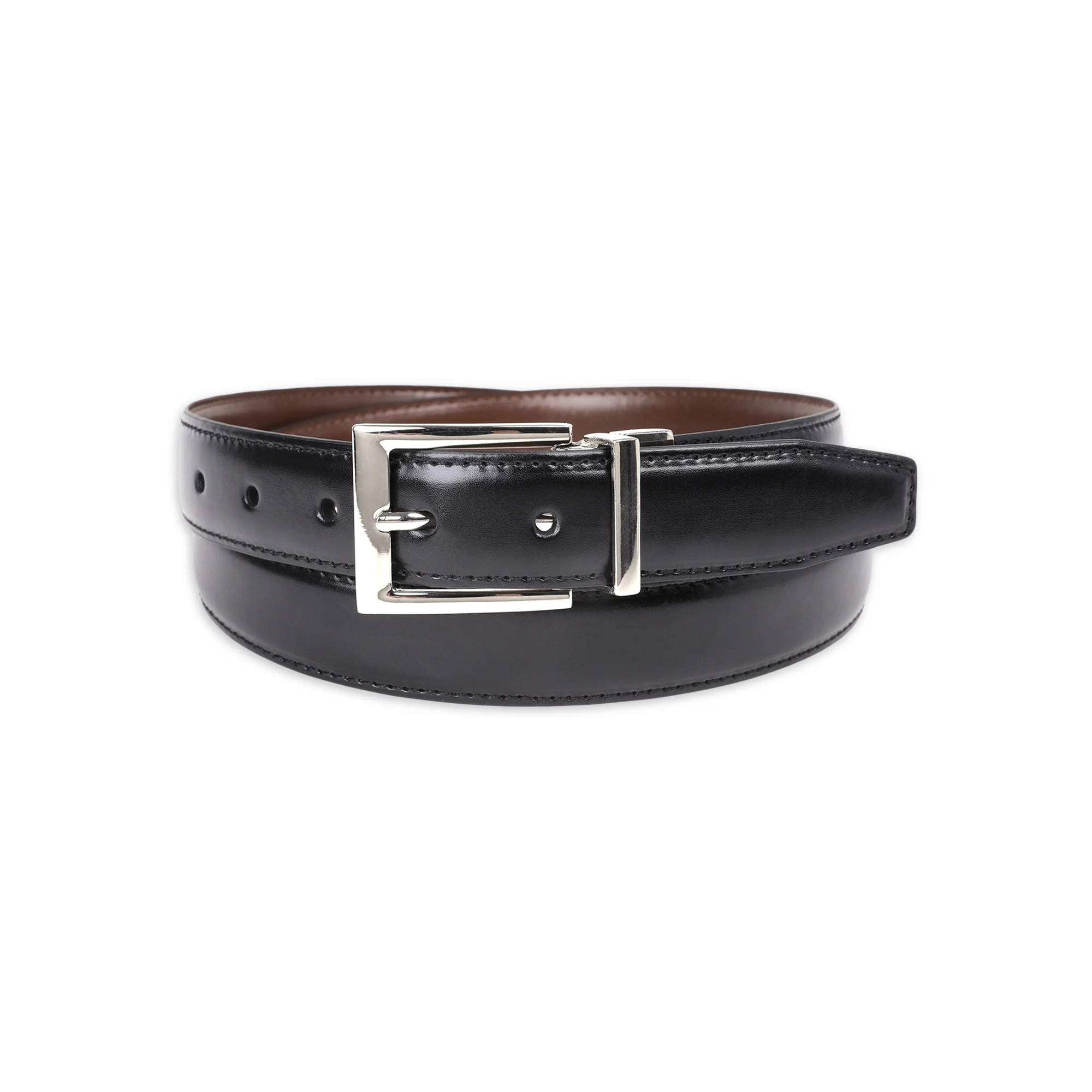 George Men's 30mm Reversible Feather Edge Stitch Belt | Walmart (US)
