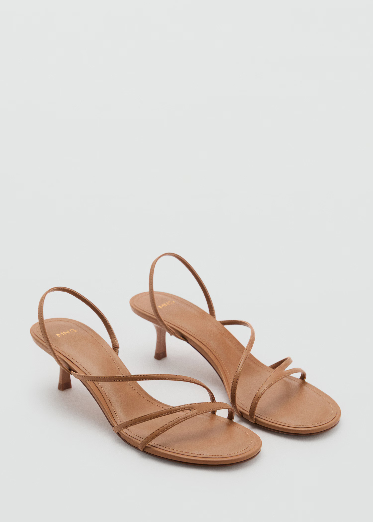 Strappy heeled sandals - Women | MANGO United Kingdom | MANGO (UK)