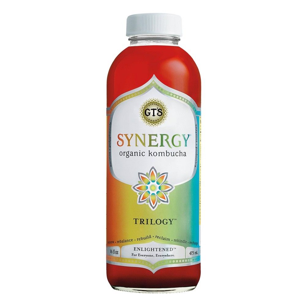 G.T.'s Synergy Trilogy Organic Vegan Raw Kombucha - 16 fl oz Bottle | Target