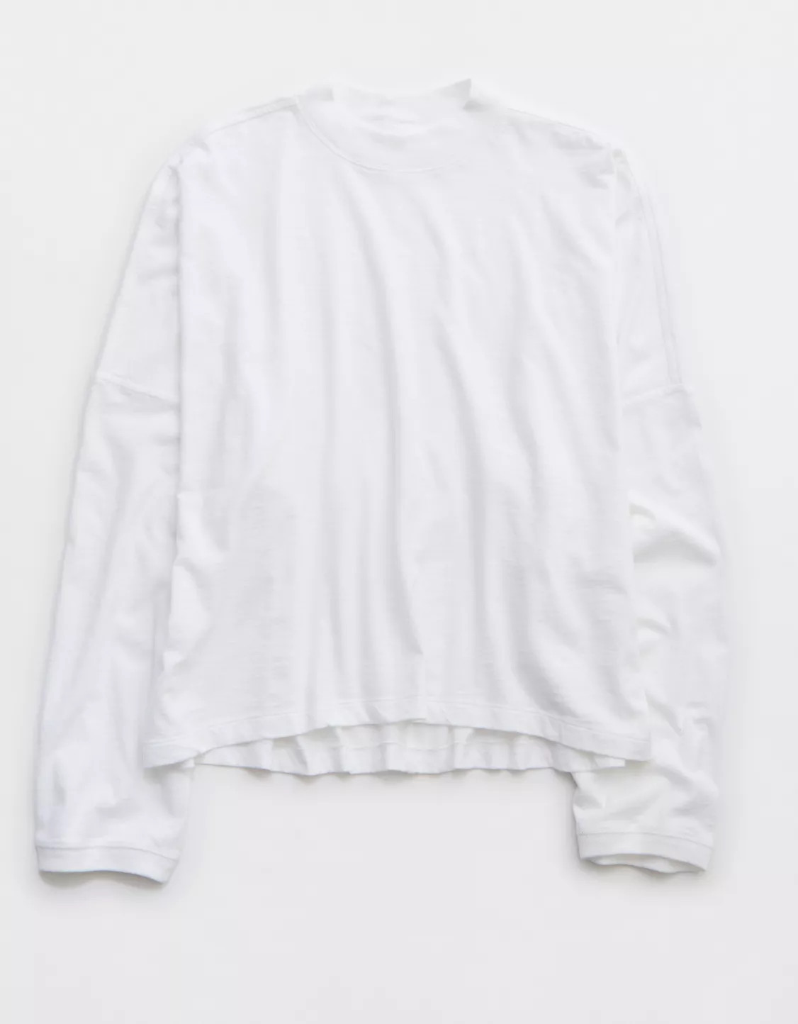 Aerie Cozy Long Sleeve Mockneck T-Shirt | American Eagle Outfitters (US & CA)