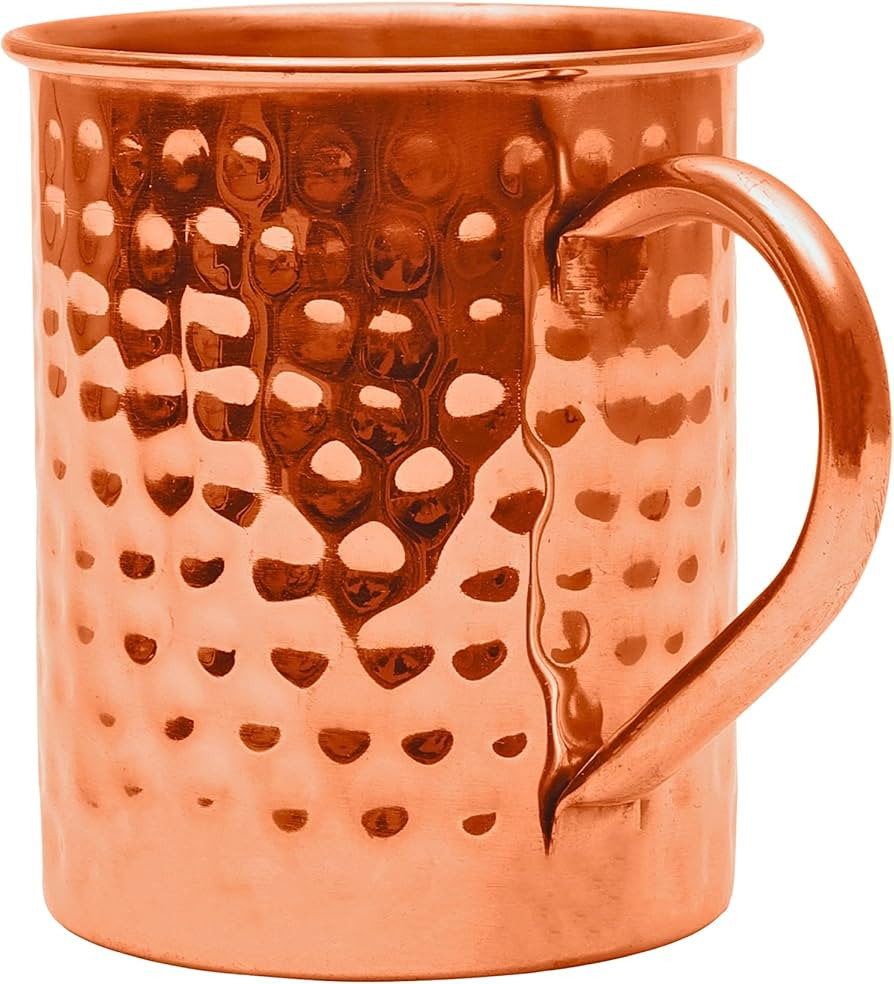 Copper Mules PURE Copper Mug RAW Cups Interior Ideal for Ayurvedic Health Benefits and Moscow Mul... | Amazon (US)