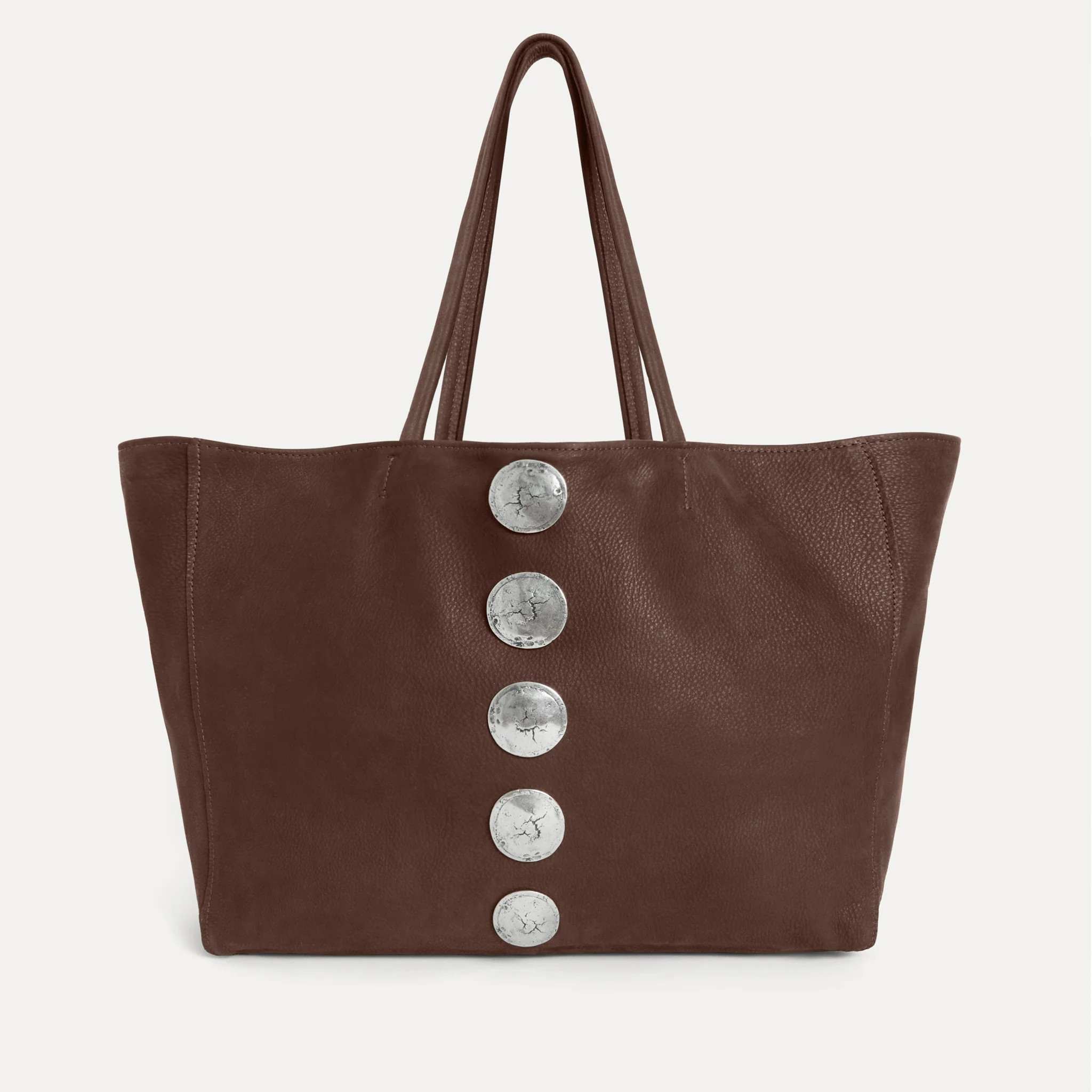 Gaia Tote Bag Chocolate Nubuck | Streets Ahead Inc