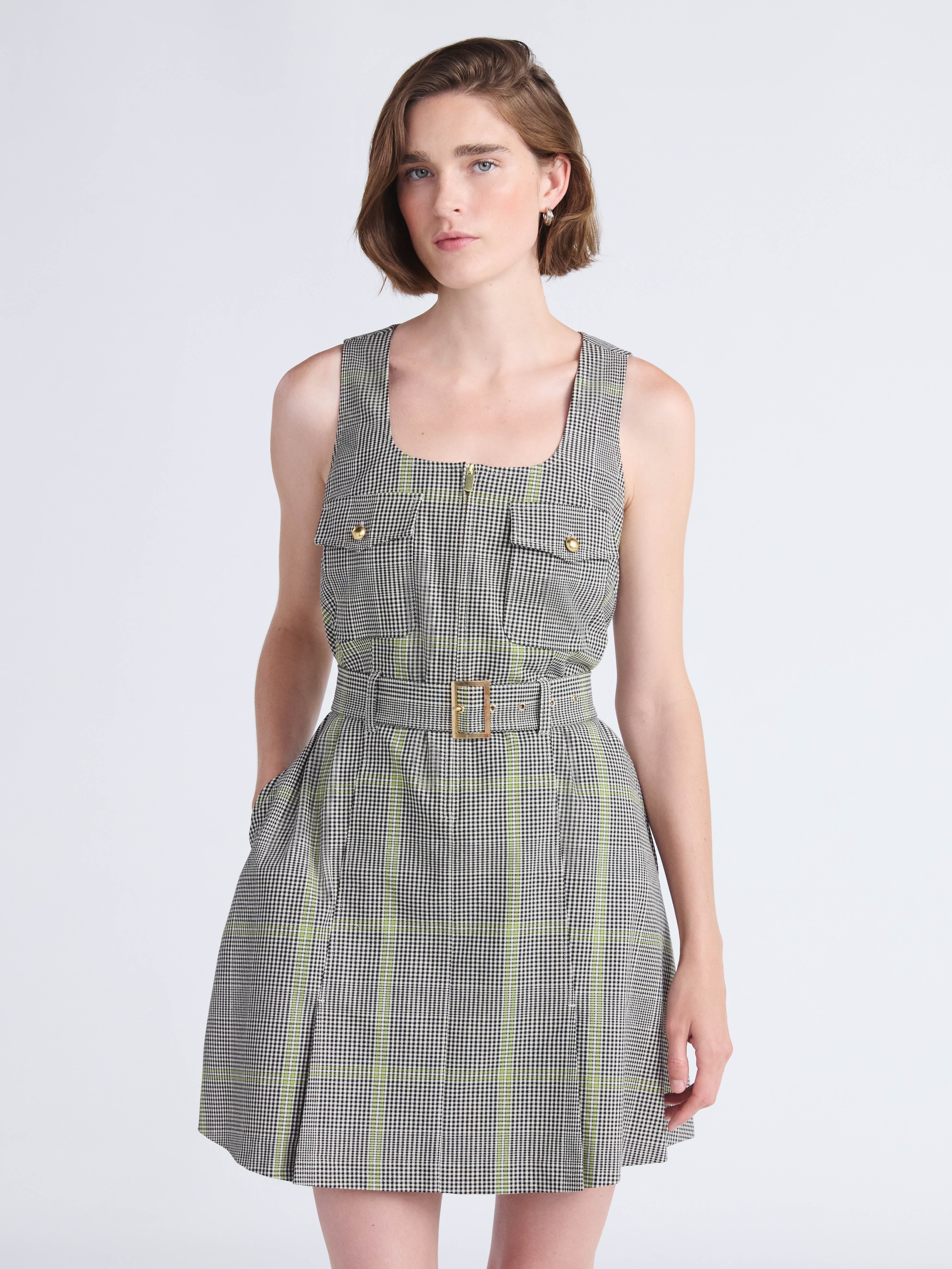 Free Assembly Women’s Belted Utility Mini Dress, Sizes XS-XXL | Walmart (US)