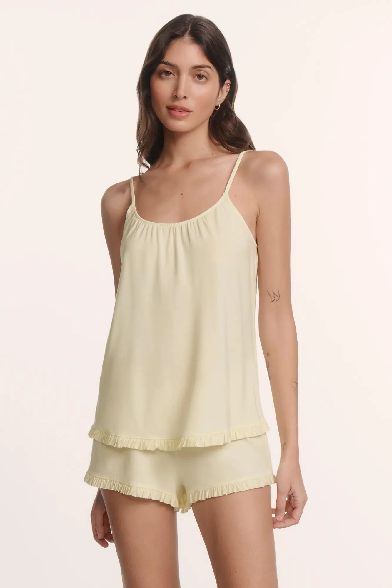 Gisele TENCEL™ Modal Ruffle Cami & Shortie Short Set | Eberjey