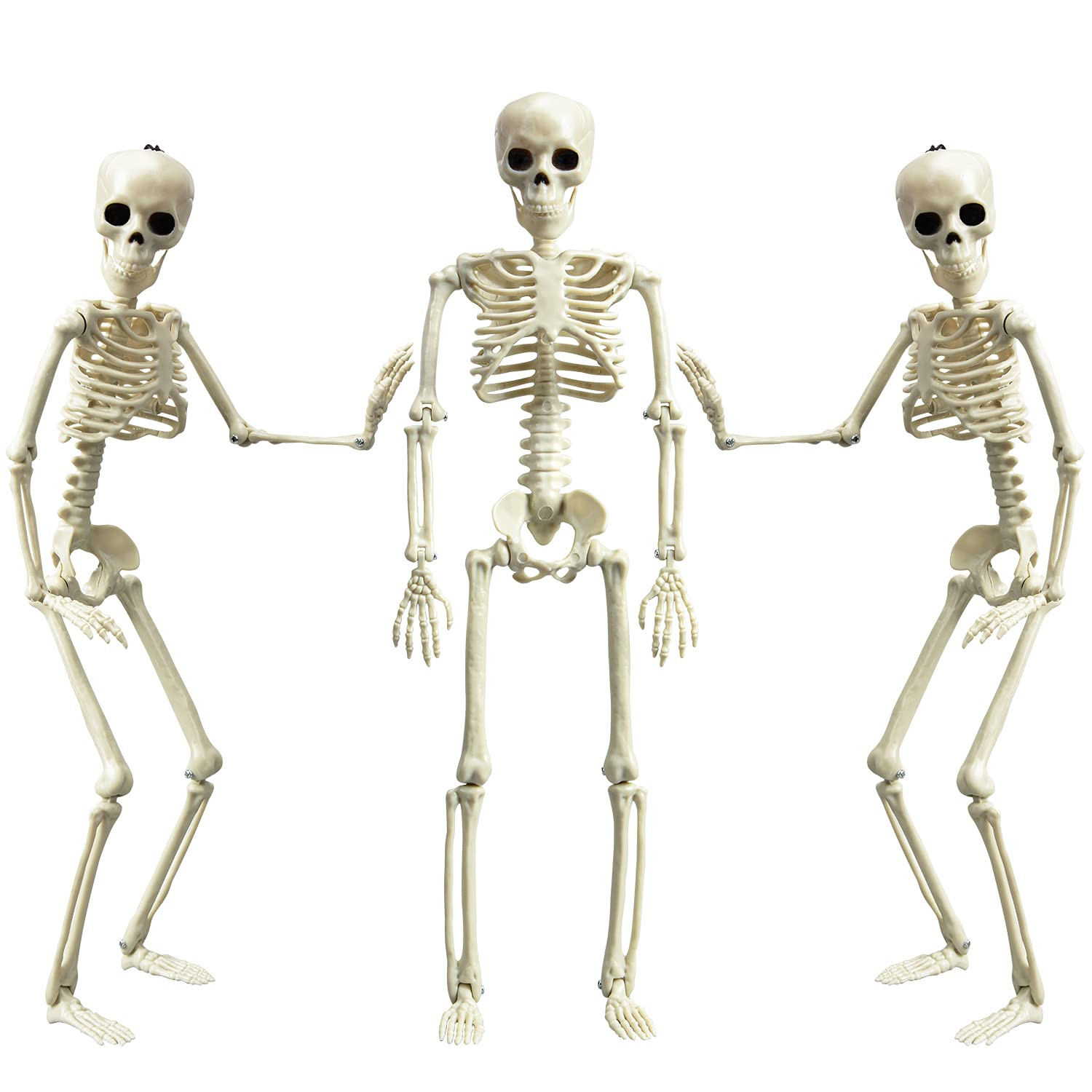 XONOR 16” Posable Halloween Skeleton- Full Body Halloween Skeleton with Movable Joints for Haun... | Amazon (US)