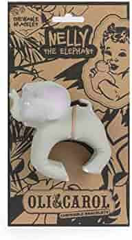 Oli & Carol, Nelly The Elephant, Chewable Bracelet Teether, Baby and Toddler Teether | Amazon (US)