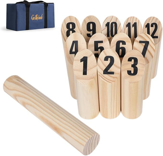 Kubb Yard Game Set - Fun, Interactive Outdoor Family Games for Adults and Kids, Durable Blocks wi... | Amazon (US)