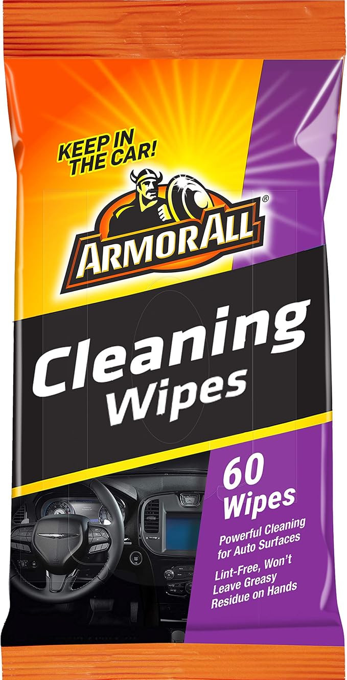 Armor All Car Interior Cleaner Wipes, Interior Cleaning Wipes for Cars, Trucks, Motorcycles, 60 E... | Amazon (US)