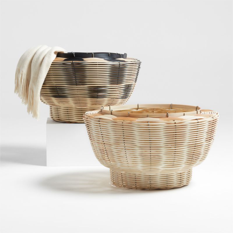 Mo's Crib Woven Baskets | Crate & Barrel | Crate & Barrel