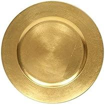 Tiger Chef 13-Inch Gold Metallic Charger Plates Set of 2,4,6, 12 or 24 Dinner Chargers (12-Pack) | Amazon (US)