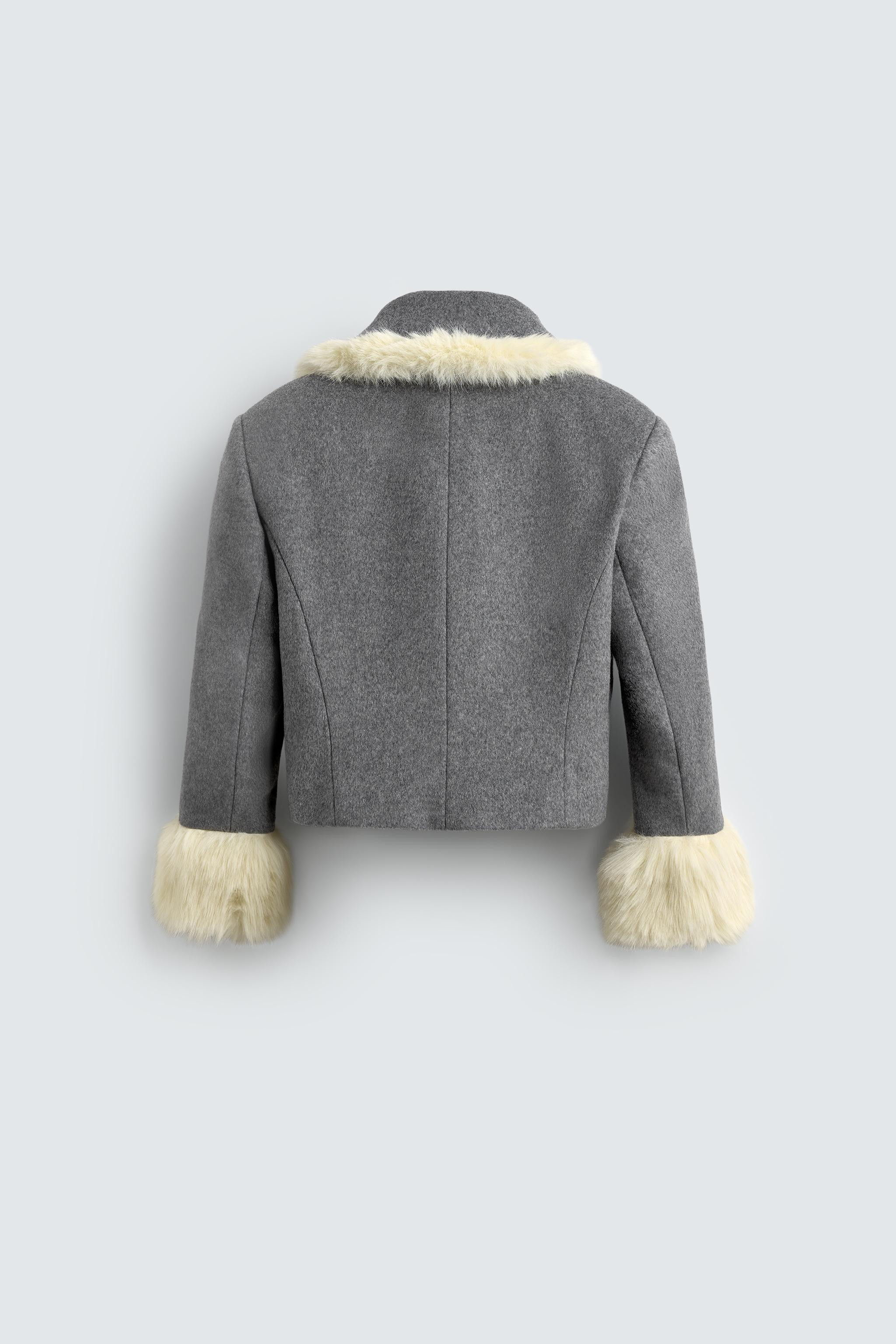 FAUX FUR TRIM JACKET HARRY LAMBERT FOR ZARA X DISNEY | Zara US