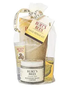 Burt's Bees Christmas Gifts, 3 Hand Care Stocking Stuffers Products, Hand Repair Set - Almond Mil... | Amazon (US)
