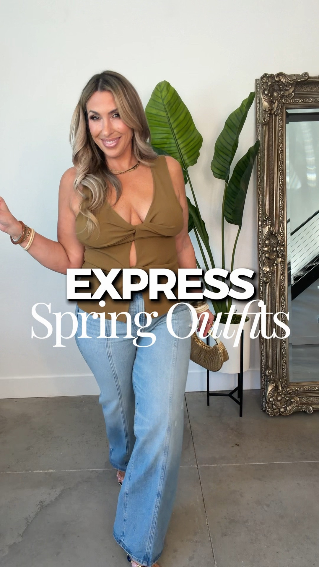 @Express 
#dresstoexpress
#expresspartner 

Hourglass floral dress size 12 (true size adjustable straps, the bodice has stretch in the back)

Green strapless dress: Double lined, flattering ruched bodice and super stretchy wearing my true to size L (needed a medium; size down) 

Black & white dress poplin fit and flare. cut outs on the size. smocked back to provide stretch in the bust.

cream set: textured double lined pants size L reg length. Super stretchy and not see through. They run long; I have on the reg length and still have room for a heel. 
cream top size L (stretchy & not double lined)

orange bubble top size L (full length I have it pulled up to bubbleout more. Runs big size down. I could have done a medium. 

brown/green cutout top L (stretchy) 

jeans size 12L (stretchy and great fit) They do not run super long; if over my height 5’8 skip these. 

 

#LTKOver40 #LTKTall #LTKMidsize #LTKootd