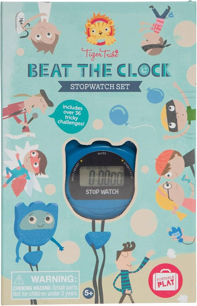 Tiger Tribe: Beat The Clock - Stopwatch Set - Includes 36+ Tricky Challenges, Time Based Activiti... | Amazon (US)
