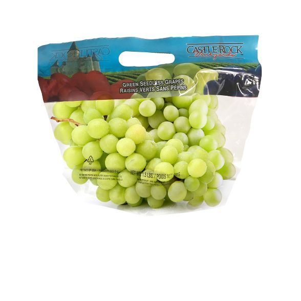 Extra Large Green Seedless Grapes - 1.5lb Bag | Target