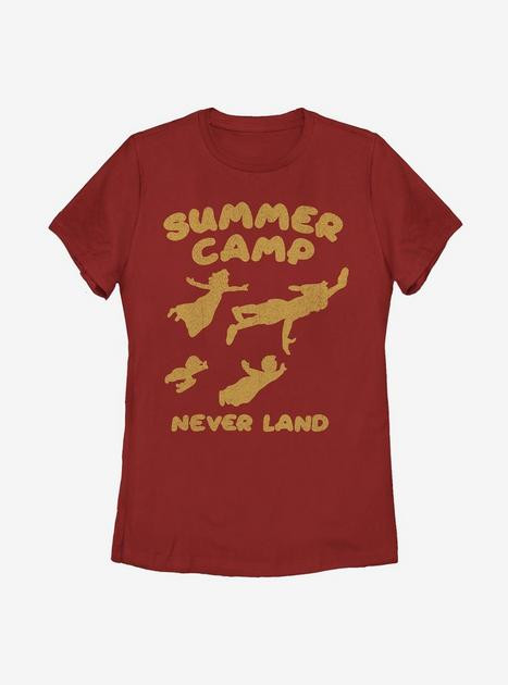 Disney Peter Pan Tinker Bell Summer Camp Neverland Womens T-Shirt | BoxLunch