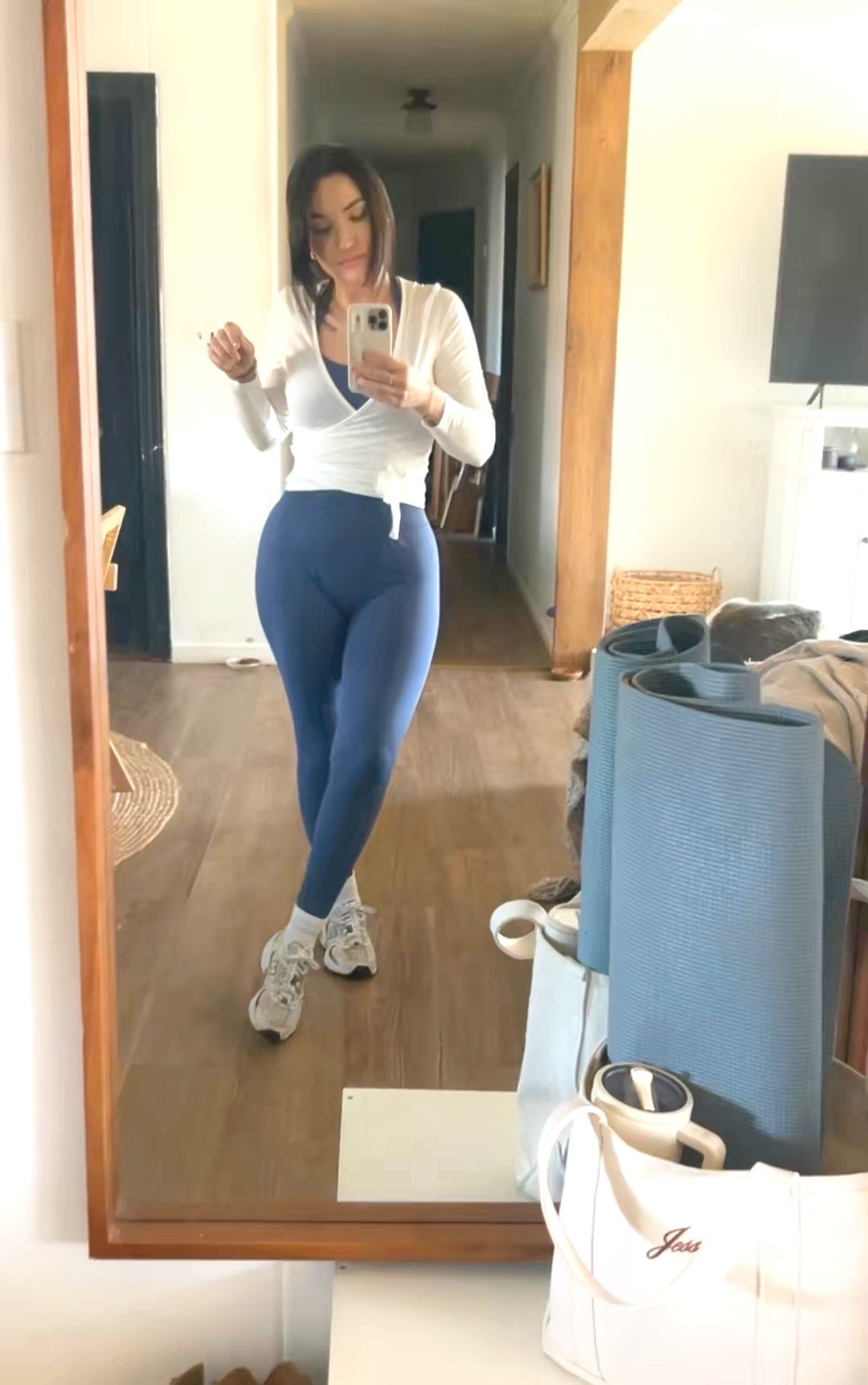 Sunday was my first day back to Pilates after ovary + appendix removal with severe repair of organs from adhesions surgery in December. ( let's just say l'm feeling the soreness today lol
)
Outfit of choice was my first ever Amazon
legging set with this cute wrap top..
The quality wasn't as good as the active wear im use to of course, but for Amazon but it wasn't bad, was affordable, and was functional for Pilates .

#LTKootd #LTKstorytime #LTKPetite