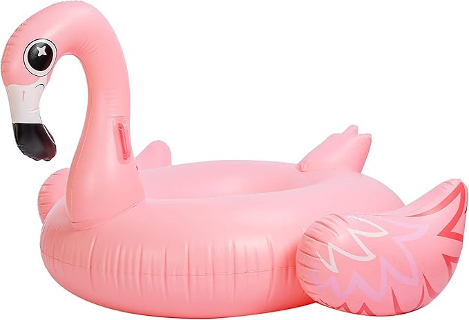 JOYIN Giant Inflatable Luxurious Flamingo Pool Float, Fun Beach Floaties, Swim Party Toys, Pool I... | Amazon (US)