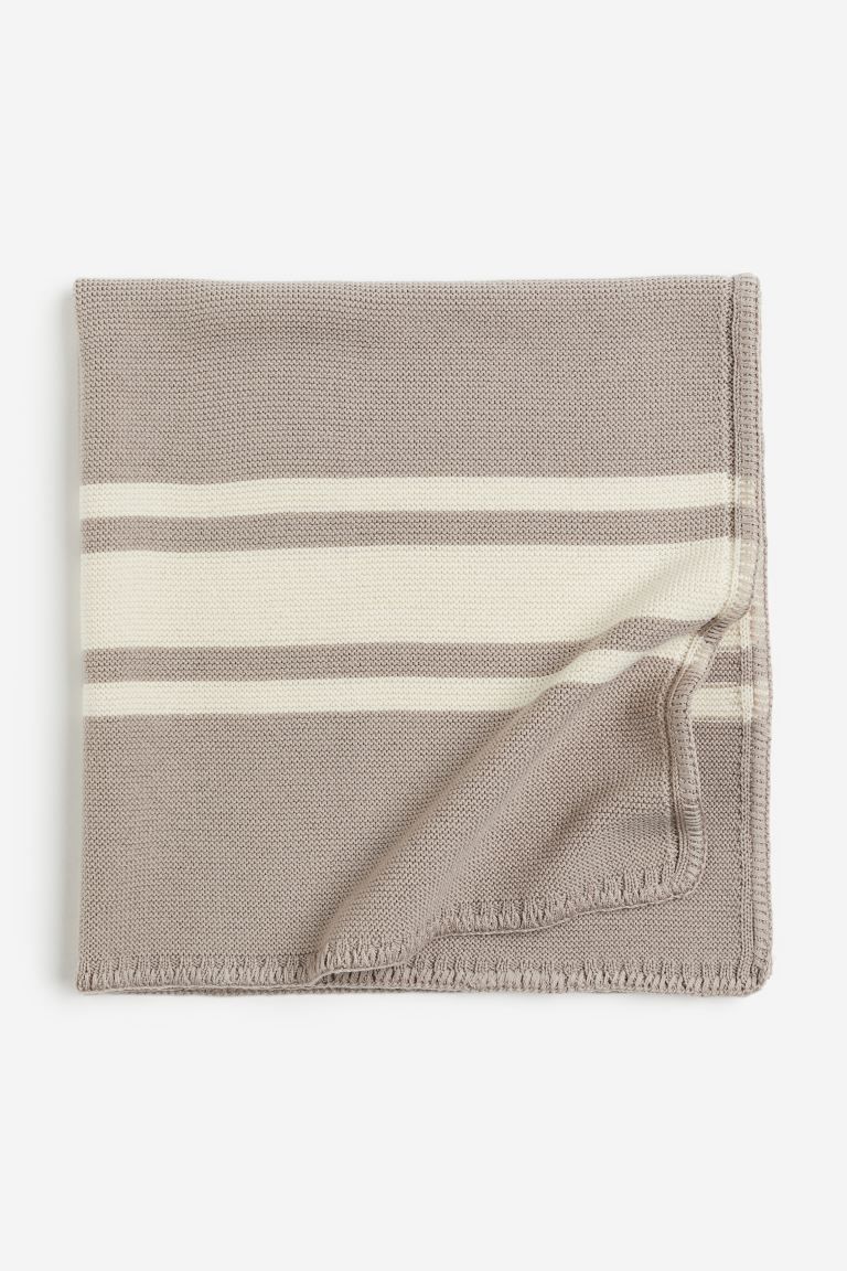 Purl-knit Wool Blanket | H&M (US + CA)