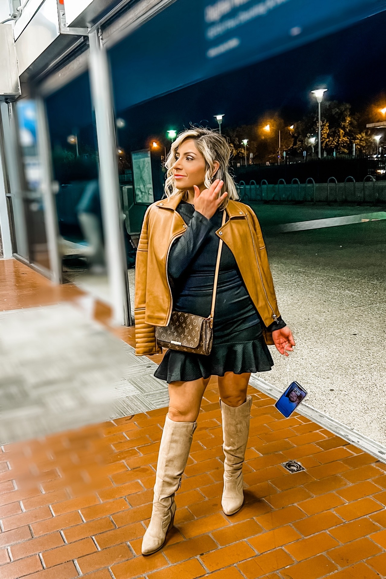 Long sleeve, mini peplum dress. Super comfy and flattering. Neutral color knee high boots are a must have for your winter wardrobe capsule. 👩🏻‍⚖️
Jacket: XS
Dress: M
Boots: 6 

#LTKshoecrush #LTKSeasonal #LTKunder100