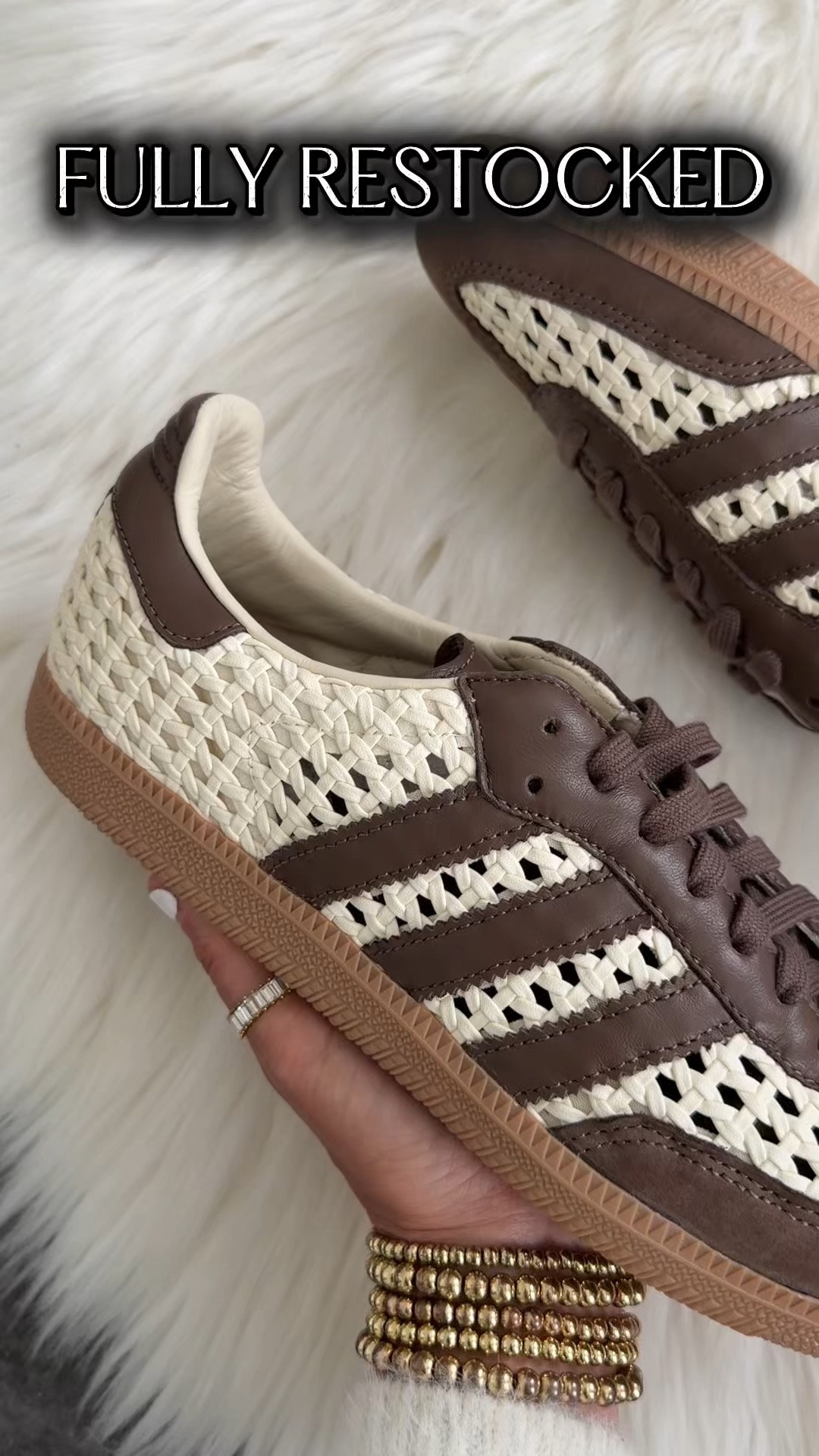 Viral adidas sneakers are Fully restocked. Go down a half size