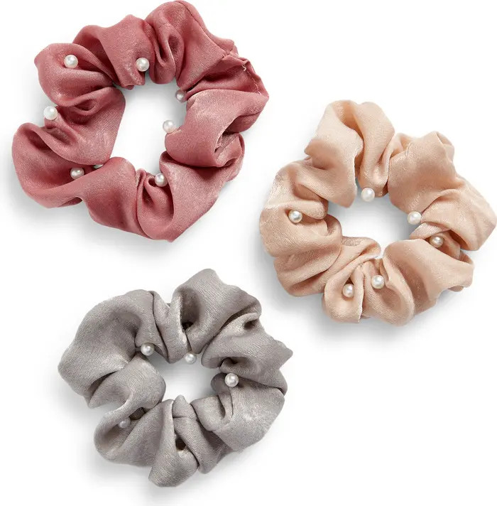 8 Other Reasons 3-Pack Imitation Pearl Scrunchies | Nordstrom | Nordstrom