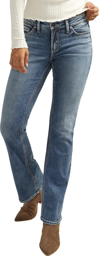 Silver Jeans Co. Elyse Mid Rise Slim Bootcut Jeans | Nordstrom | Nordstrom