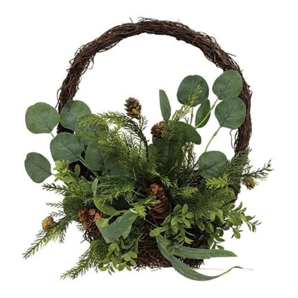 Greenery Rattan Flat Basket | Shop Simon