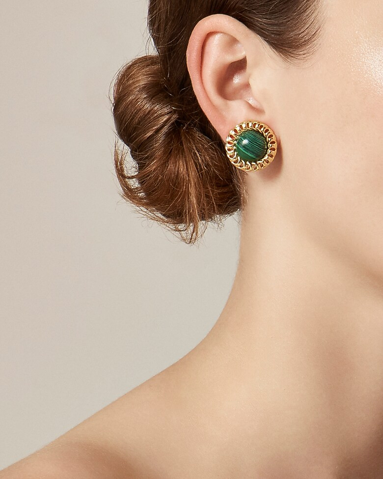 Stone button earrings | J. Crew US