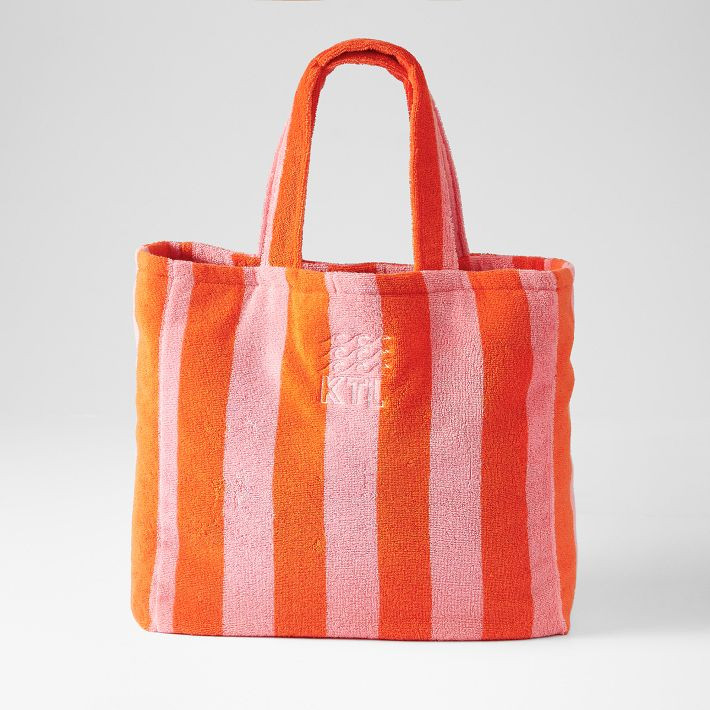 Cabana Stripe Terry Beach Tote | Mark and Graham