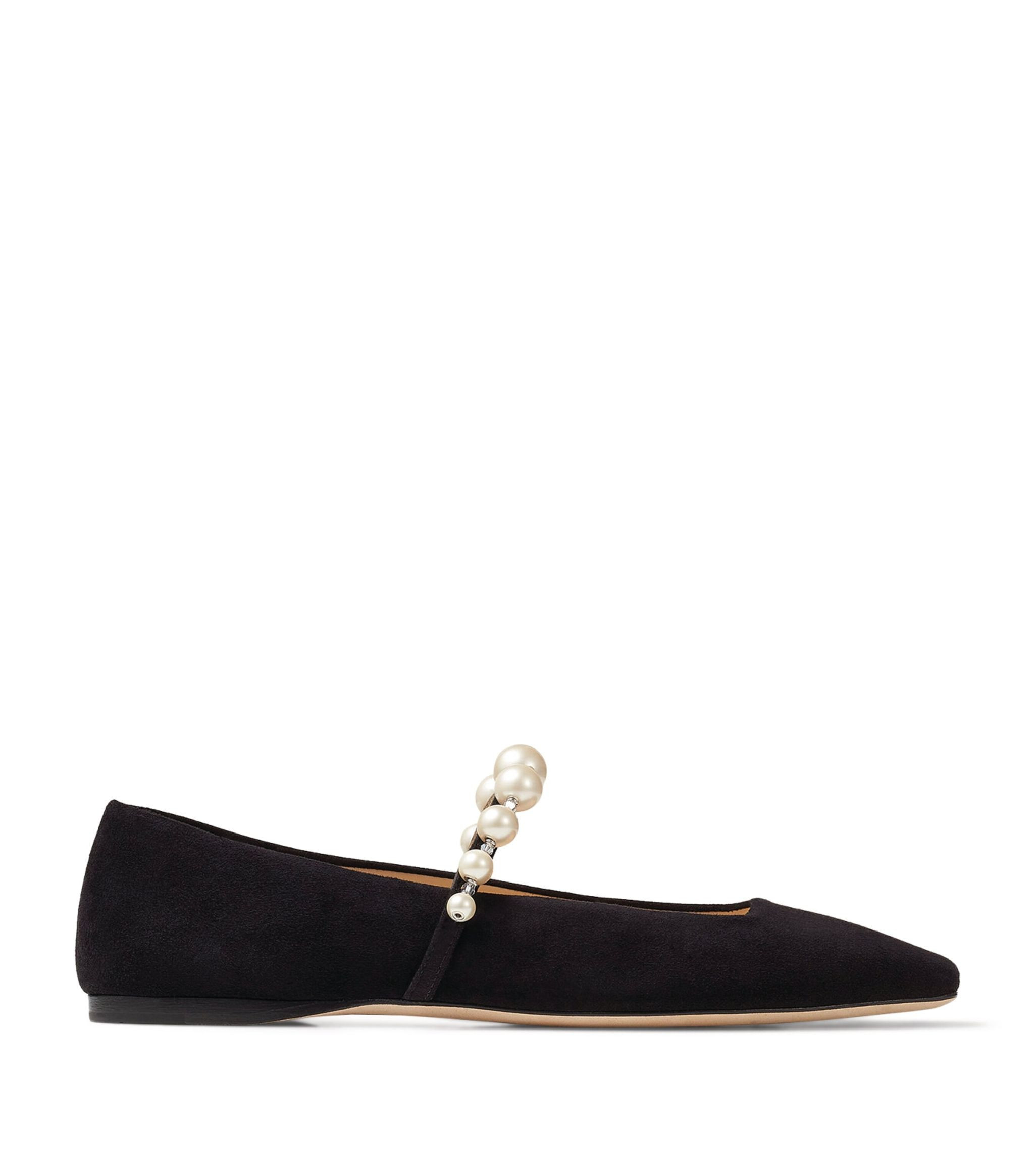Ade Embellished Suede Ballerina Flats | Harrods