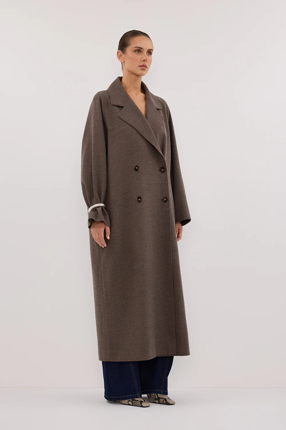 YORK COFFEE OVERSIZED WOOL BLEND COAT | DISSH