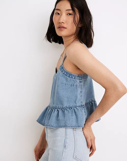 Denim Peplum Cami | Madewell