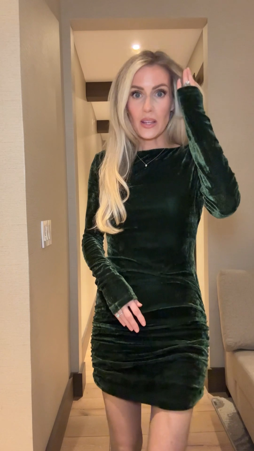 The prettiest velvet dress for a winter date night! Wearing an XS 

#LTKPetite #LTKootd #LTKvlog