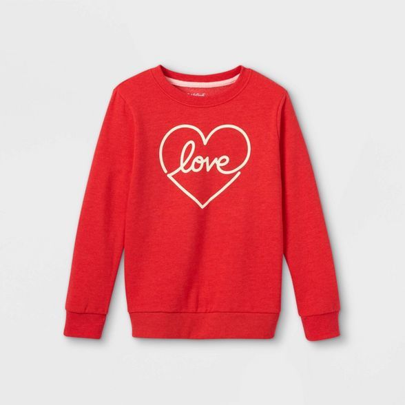 Girls' Printed Crewneck Sweatshirt - Cat & Jack™ | Target