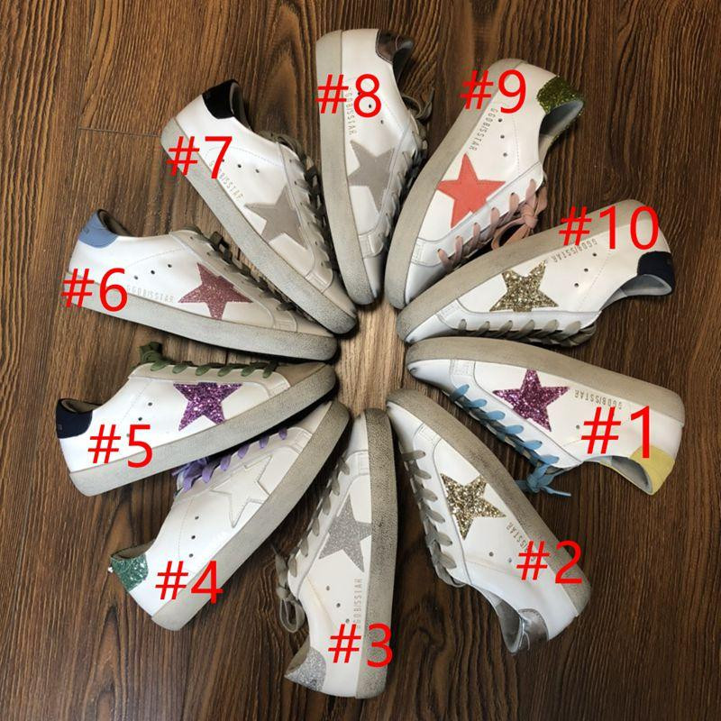 Wholesale Supply L7891 Golden Goose Dupe Real Leather Super Star Sneakers Women Casual Shoes Sequ... | DHGate