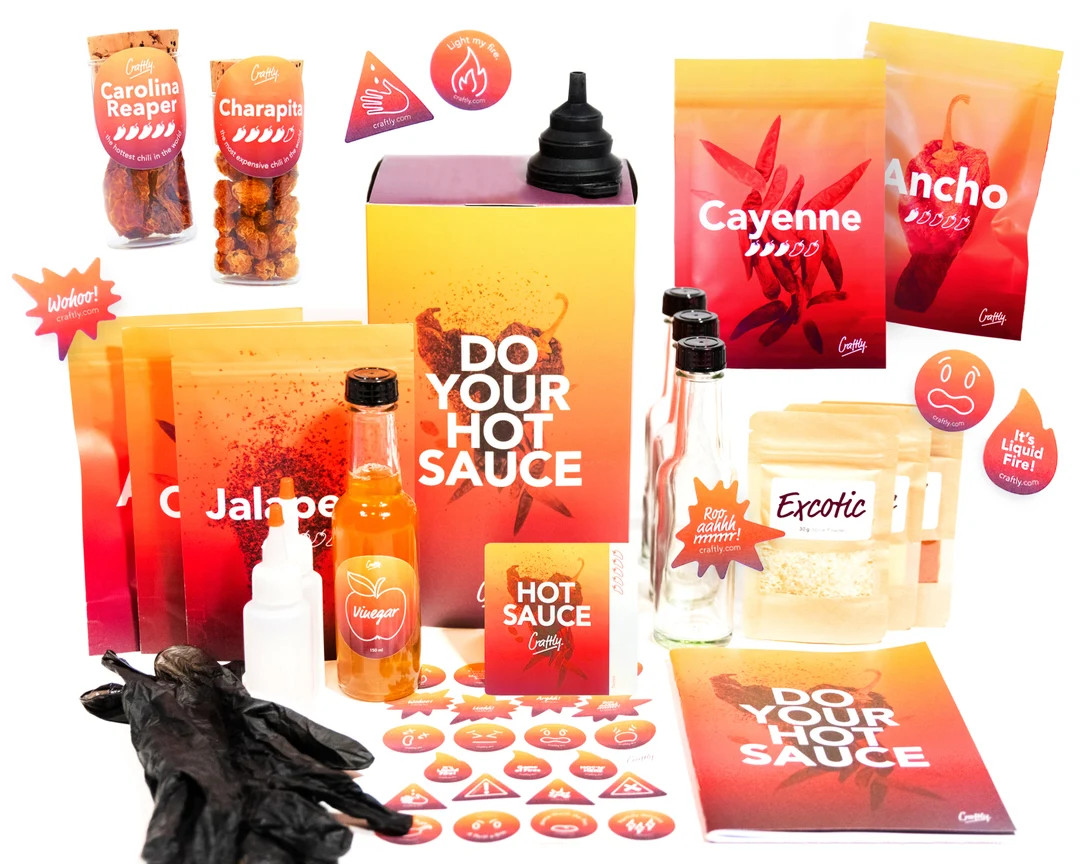 Do Your Hot Sauce l DIY Kit I Hot Sauce Making Kit l Cool Gift Set For Birthday, Anniversary, Fat... | Etsy (US)