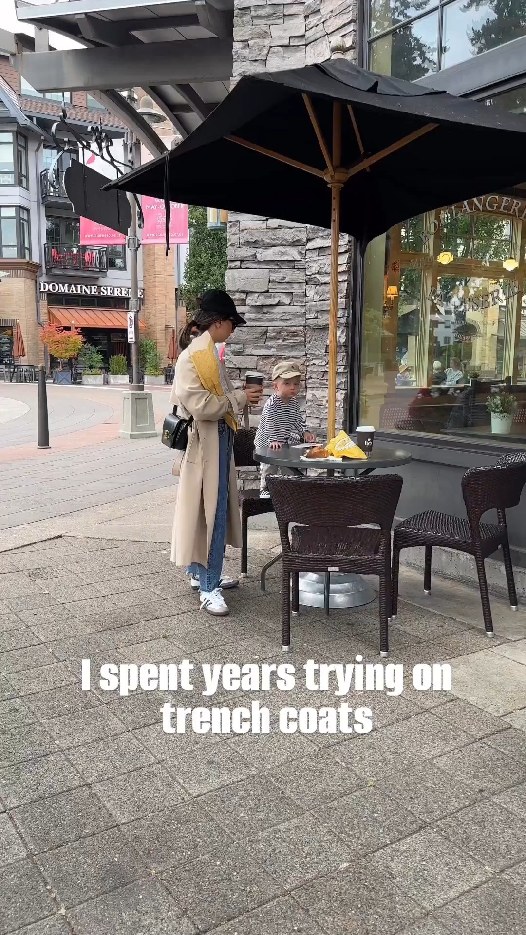 Oak + Fort Trench coat. Best trench coats for petites. This one runs oversized, so size down. Drapes beautifully, doesn't wrinkle easily, so comfortable. Color is Beige and I'm wearing an xxs. On sale  

Oak + Fort trench xxs
AYR striped tee xs (old)
J.Crew slim wide jeans 24 petite (old, prefer a straight jean these days)
Adidas Sambas 4 mens
celine Triomphe medium

Fall outfits, fall style, petite style 

#LTKPetite #LTKSaleAlert #LTKSeasonal