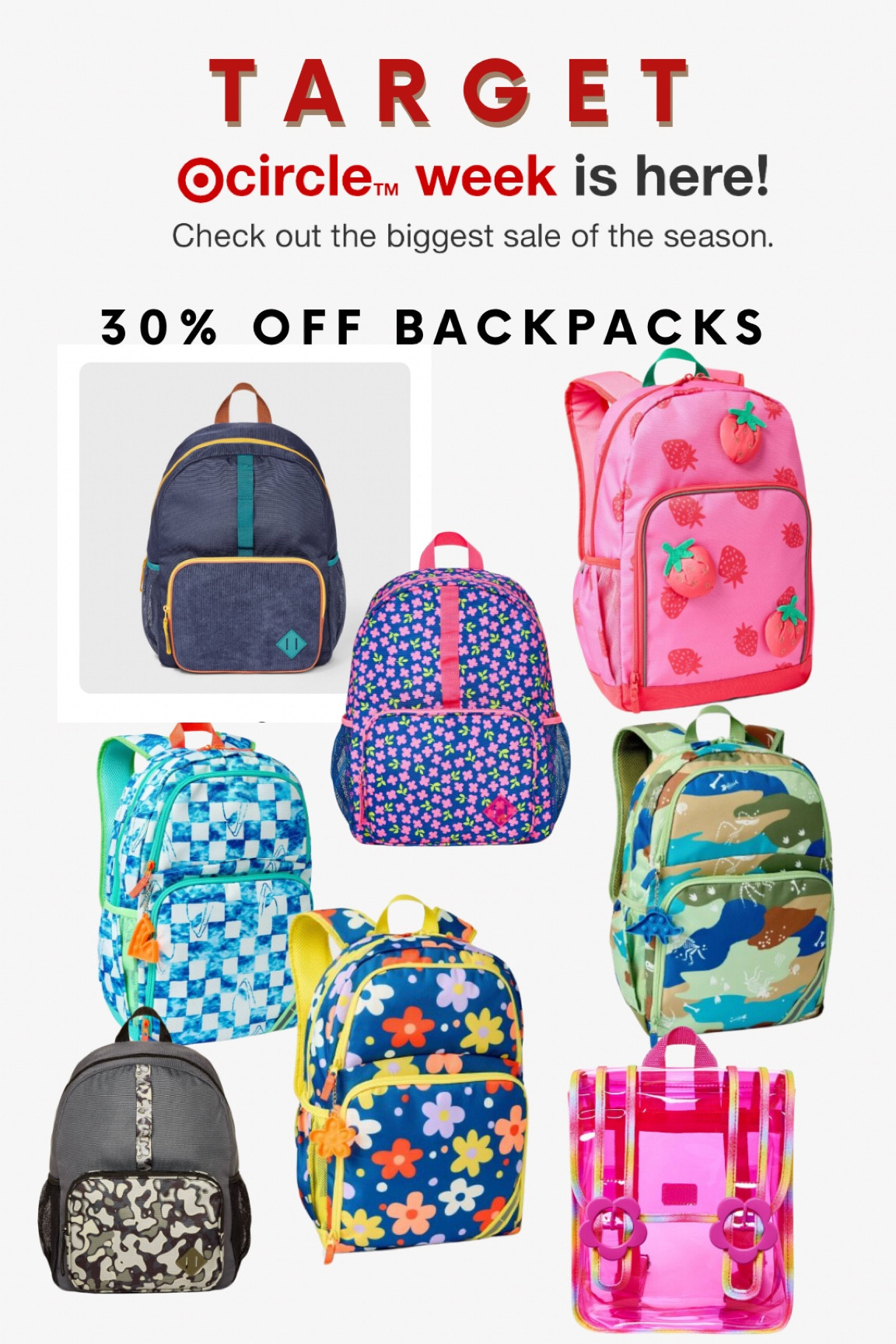 Back to school backpacks ; 30% off this week! 

#LTKSaleAlert #LTKKids #LTKSummerSales