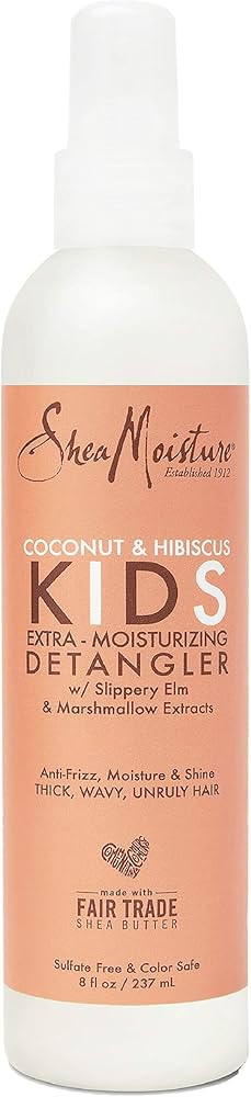 Sheamoisture Kids Extra Moisturizing Detangler for Curly Hair Coconut and Hibiscus Kids Detangler... | Amazon (US)