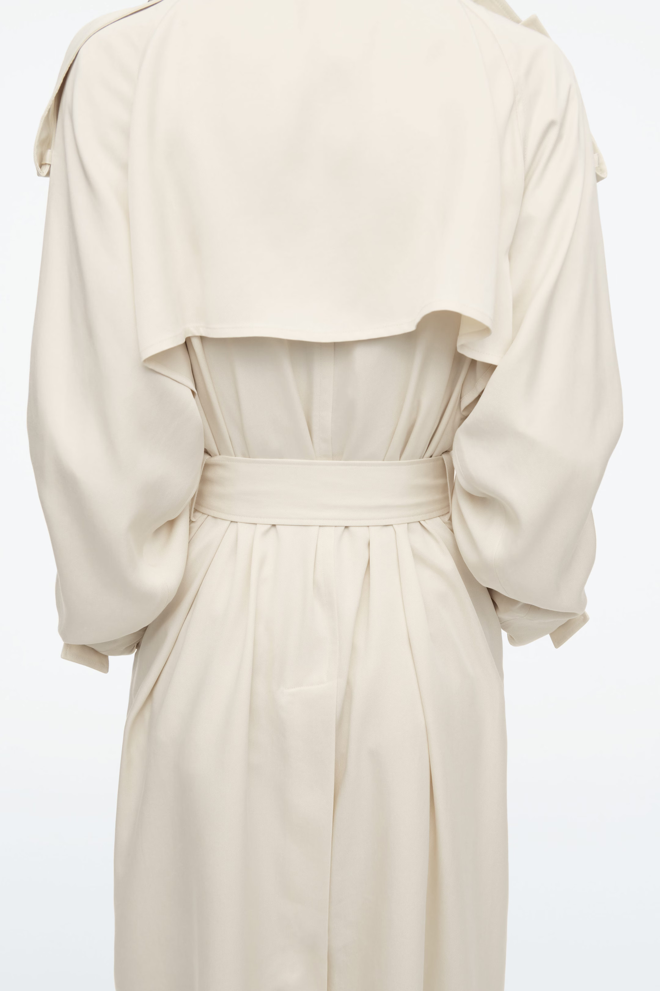 TRENCHCOAT MIT STRICKKRAGEN - HELLES BEIGE | COS DE | COS (EU)