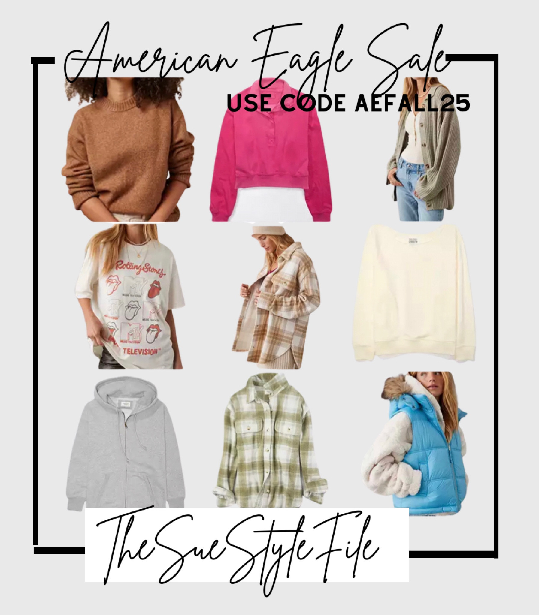 American Eagle sale. Daily sale. Aerie saw. Fall fashion 

Follow my shop @thesuestylefile on the @shop.LTK app to shop this post and get my exclusive app-only content!

#liketkit #LTKfindsunder50 #LTKsalealert #LTKSale
@shop.ltk
https://liketk.it/4jdQs

#LTKSale #LTKmidsize #LTKworkwear