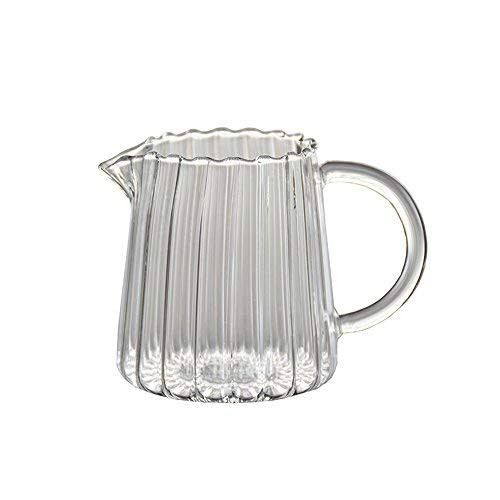 CHOOLD Elegant Wave Shaped Crystal Glass Creamer Coffee Milk Creamer Pitcher/Serving Pitcher/Sauce P | Amazon (US)
