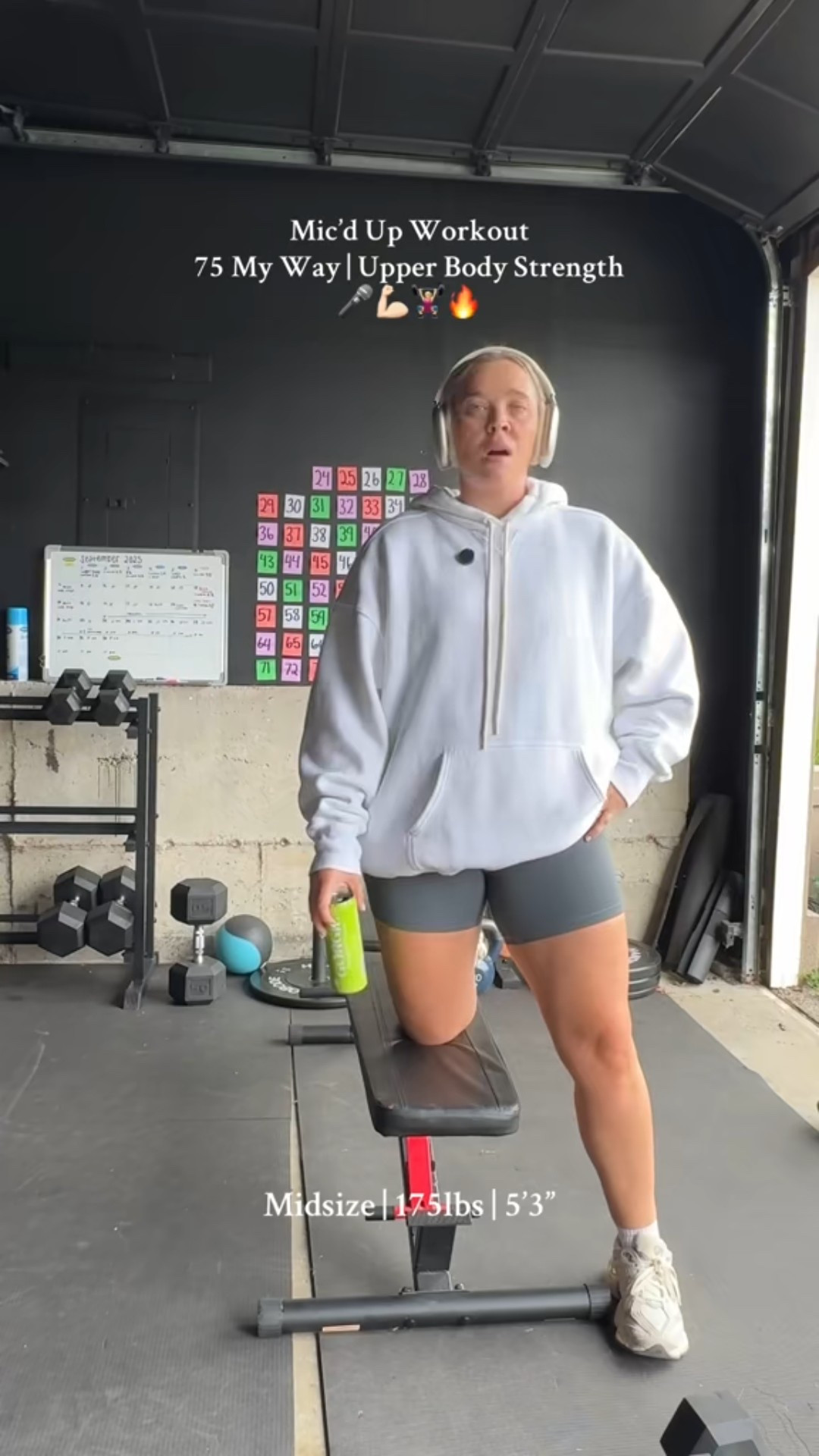 Day 24 of 75 Balanced 💪🏻✨ Upper Body Split. I linked my outfit and all the dumbbells I use in this video along with the mic I used since some of you were asking. 🎤🏋️‍♀️🫶🏻 Shorts I’m wearing are sold out so I linked a couple similar pairs from Amazon! 🩶

#LTKActive #LTKFindsUnder100 #LTKMidsize