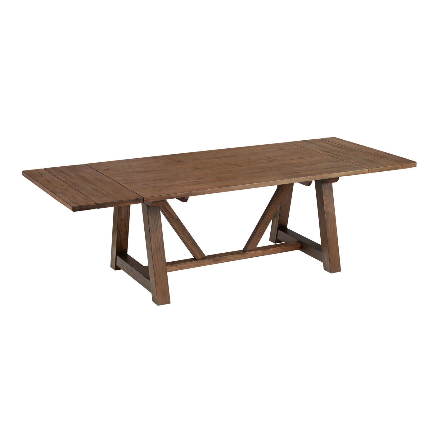 Leona Wood Farmhouse Extension Dining Table | World Market