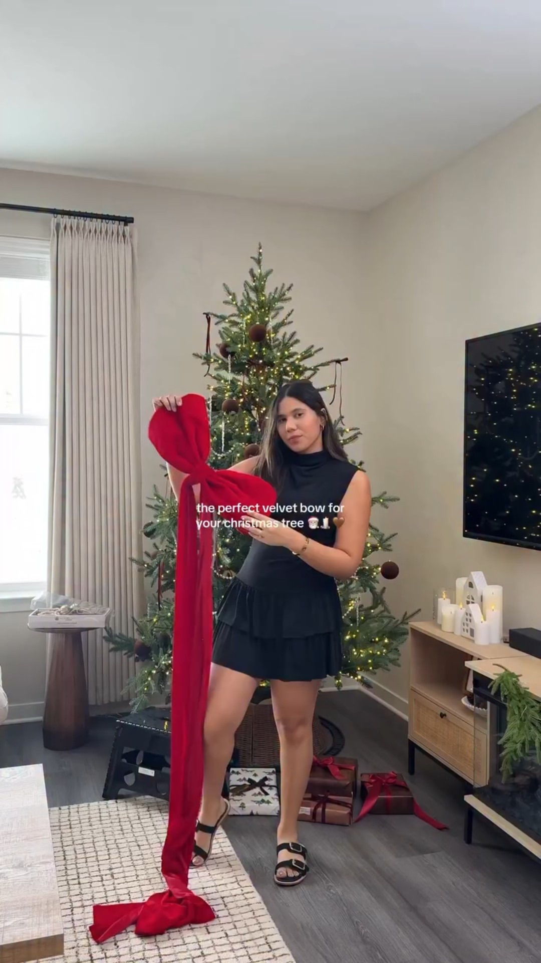 A classic red velvet bow that instantly elevates your Christmas tree. Perfect for creating a cozy, timeless holiday look,  whether you love traditional or elegant Christmas decor.
 velvet bow for christmas tree, red velvet christmas decor, christmas tree bow, elegant christmas decorations, holiday tree accessories, festive christmas styling, classic christmas decor

#christmastree #redvelvet #christmasdecor #christmastiktok #holidaydecor