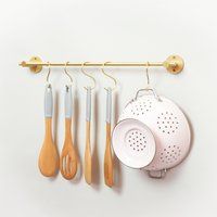 Brass Towel Rail | Bathroom Clothes Kitchen Pan Hanging Pot | Etsy (UK)