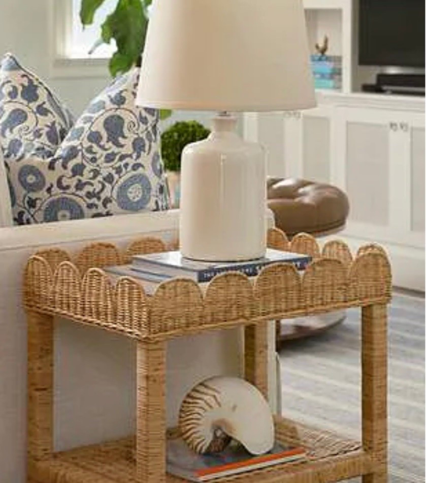 Scalloped Rattan Side Table best price. 40% off

#serenaandlily

#LTKSaleAlert #LTKHome