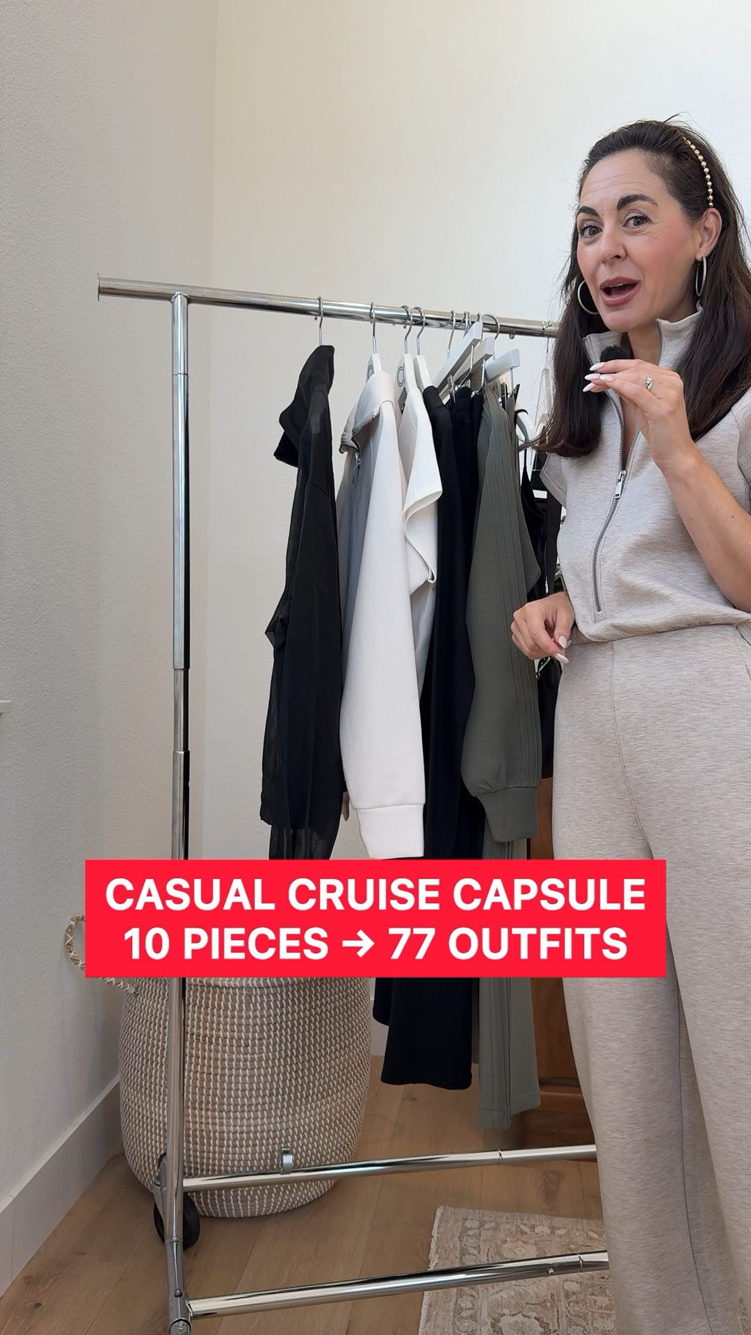 10 pieces from the casual side of my cruise capsule that make 77 outfits without changing your shoes, bag, or accessories. Travel days, port stops, sightseeing, coffee. None of it looks like you gave up just because you wanted to be comfortable. A few of these pieces sneak straight into dinner.

Use promo code JENNIFRRXSPANX to save on your first regular price purchase @Spanx  and use CLOSETCHOREO15 @Paige to save on my favorite travel jeans.