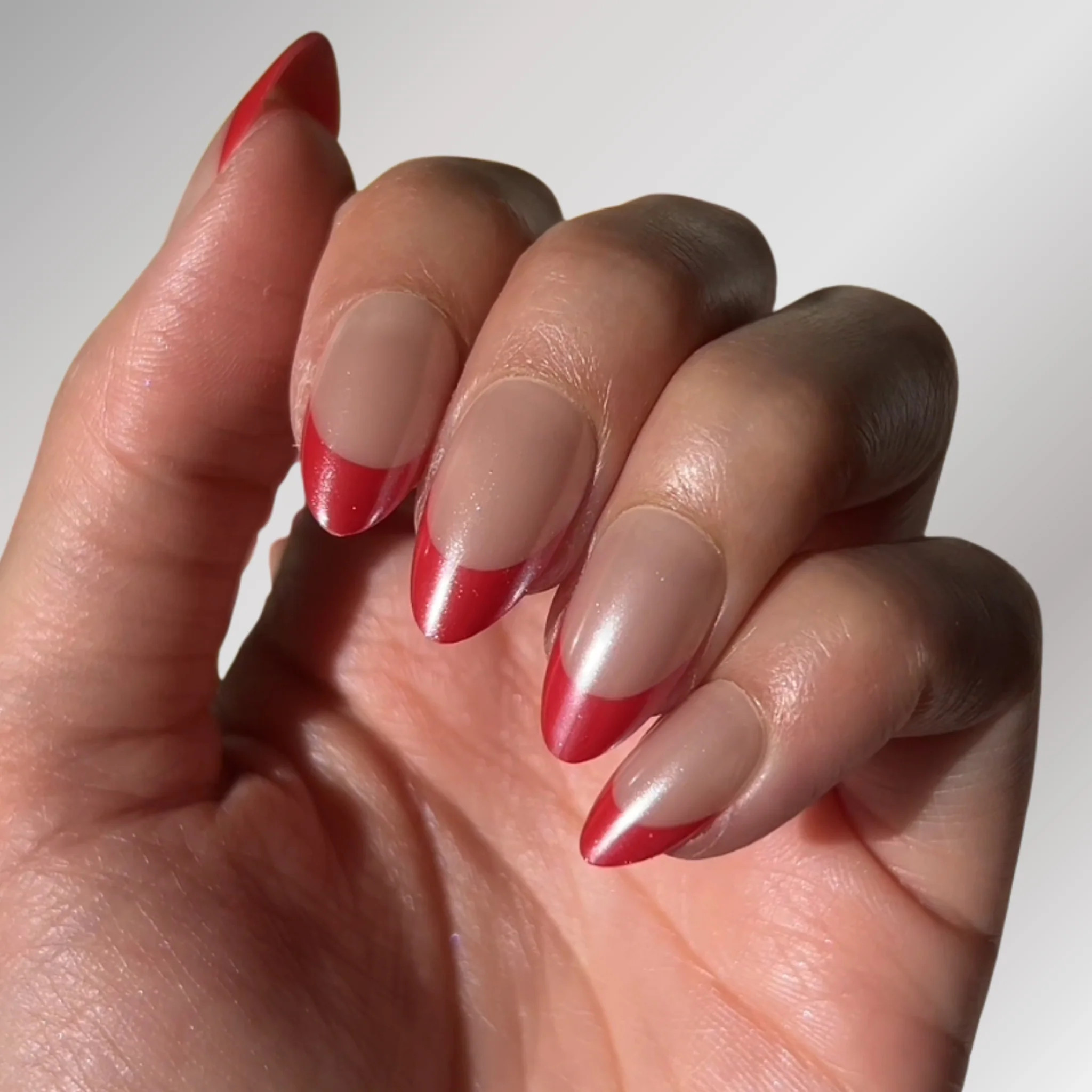 Red Candy Tips Press-on Nails | PaintLab